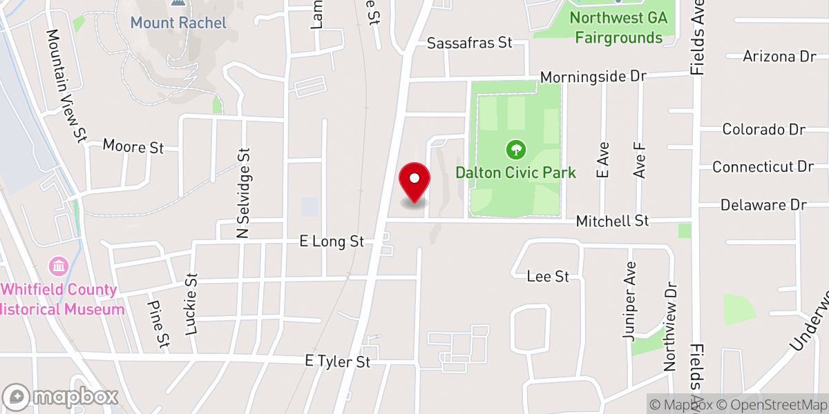 Map showing location of ABUNDANT Life Church