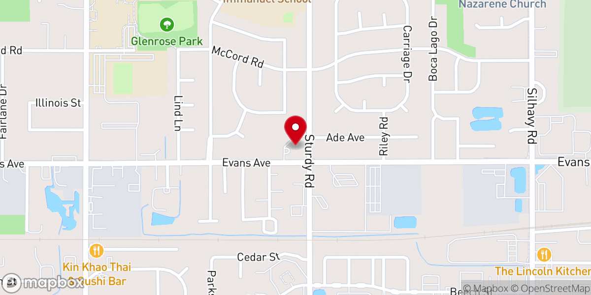 Map showing location of Good Shepard