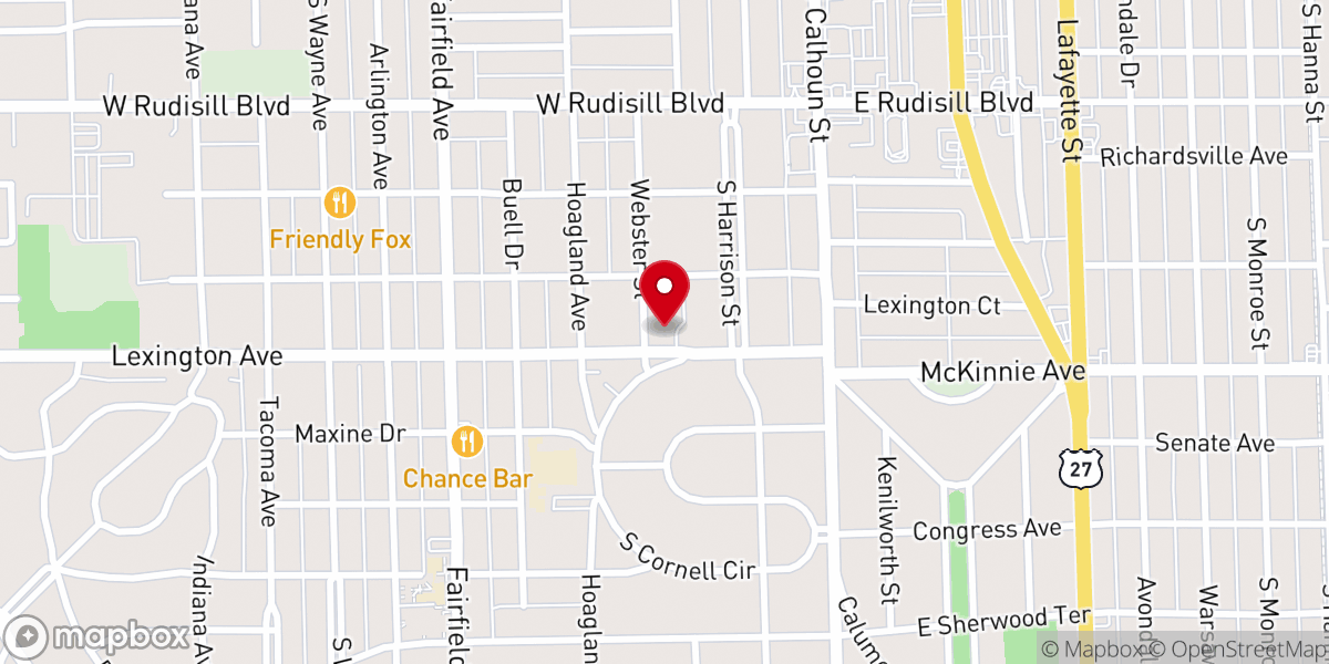 Map showing location of Fort Wayne Seventh-Day Adventist Church