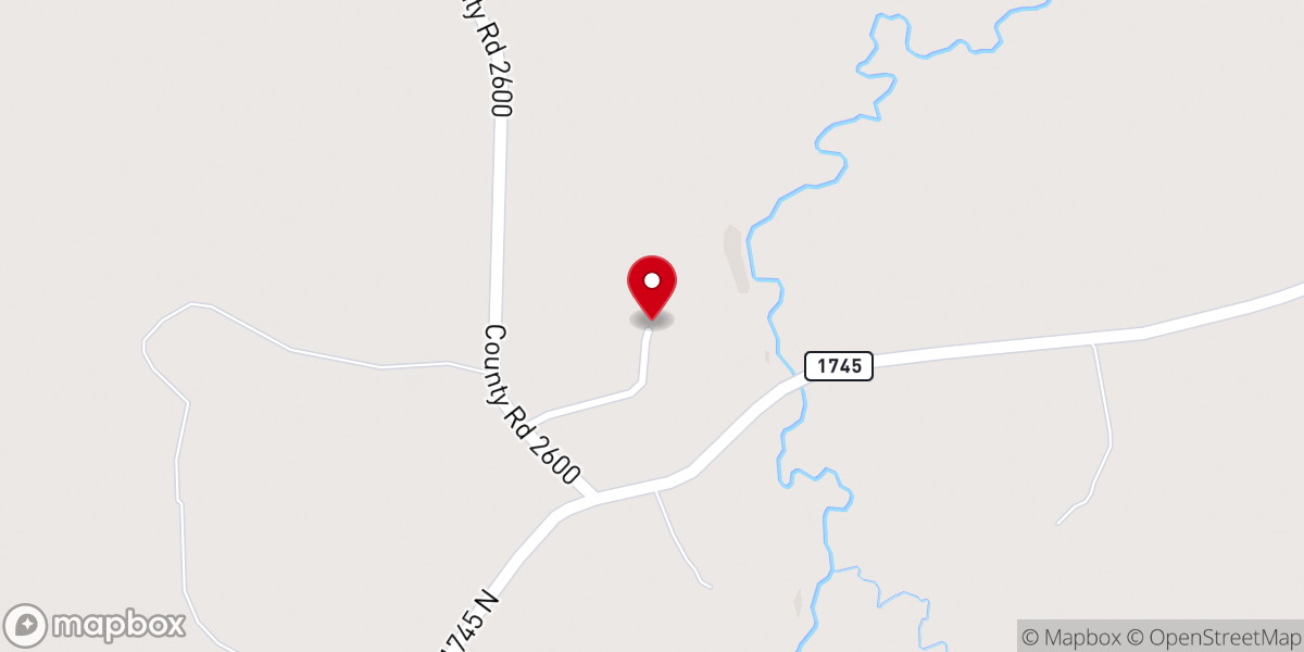 Map showing location of Mount Hope United Methodist Church