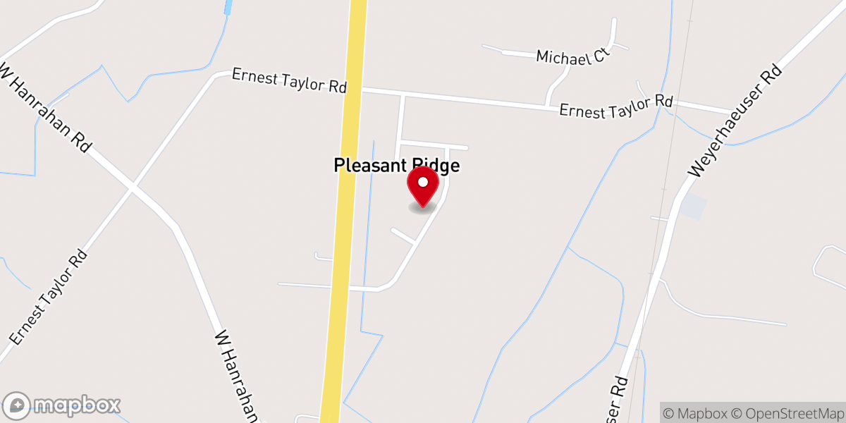Map showing location of Faith Free Will Baptist Church Parsonage