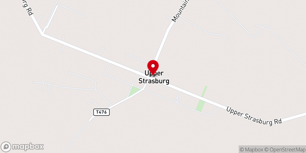 Map showing location of New Hope Mennonite Church
