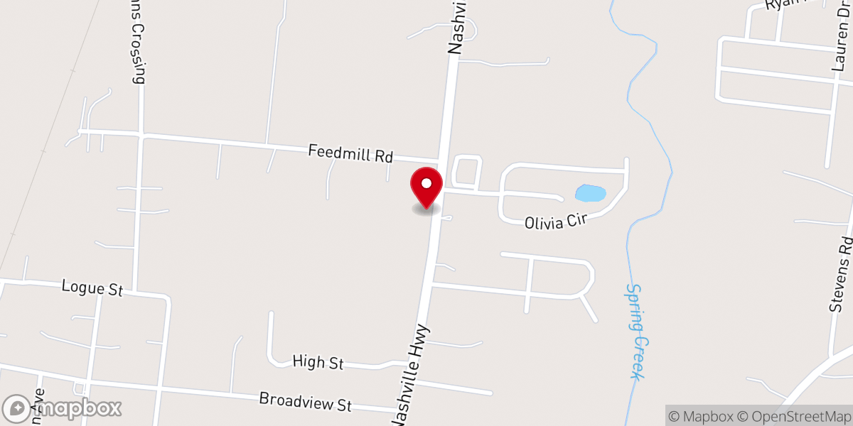 Map showing location of Chapel Hill Dance Academy
