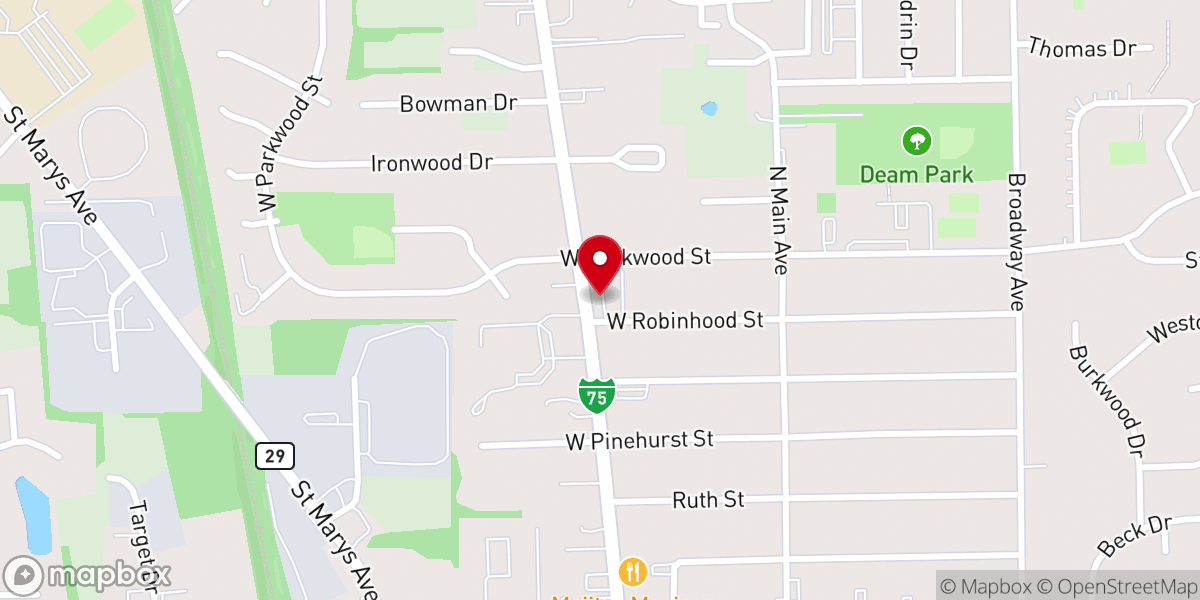 Map showing location of Northtowne Church of God