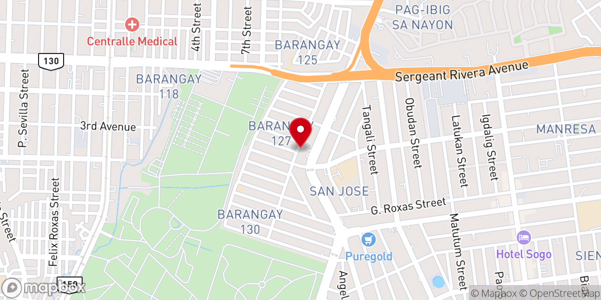Map showing location of Quezon City Baptist Church