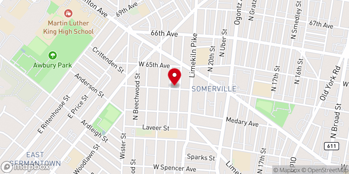 Map showing location of First Haitian Church of God
