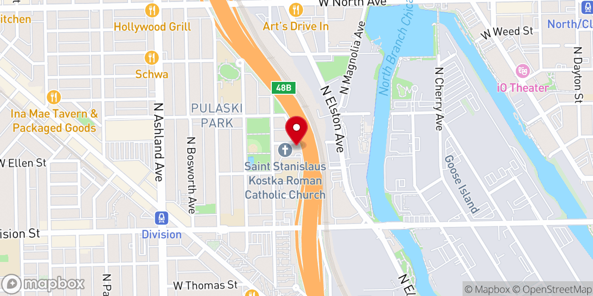 Map showing location of Providence Ministries of Chicago