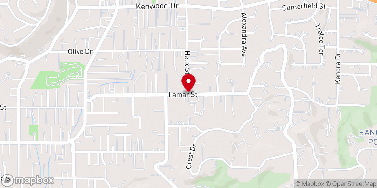 Map showing location of Fair Havens Baptist Church