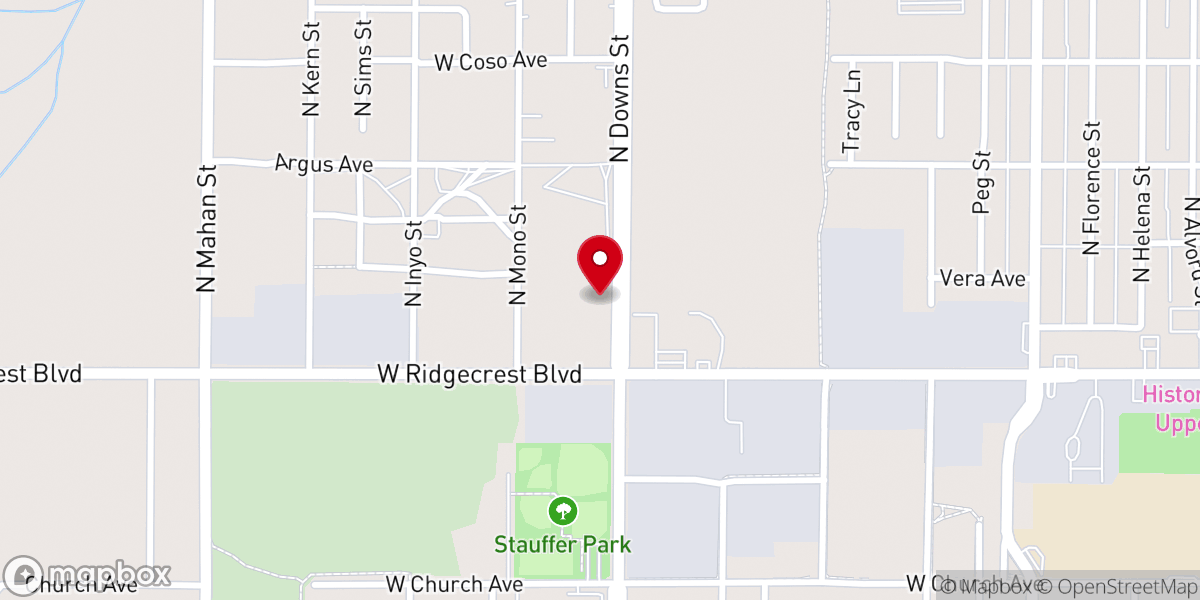 Map showing location of Salvation Army Chapel