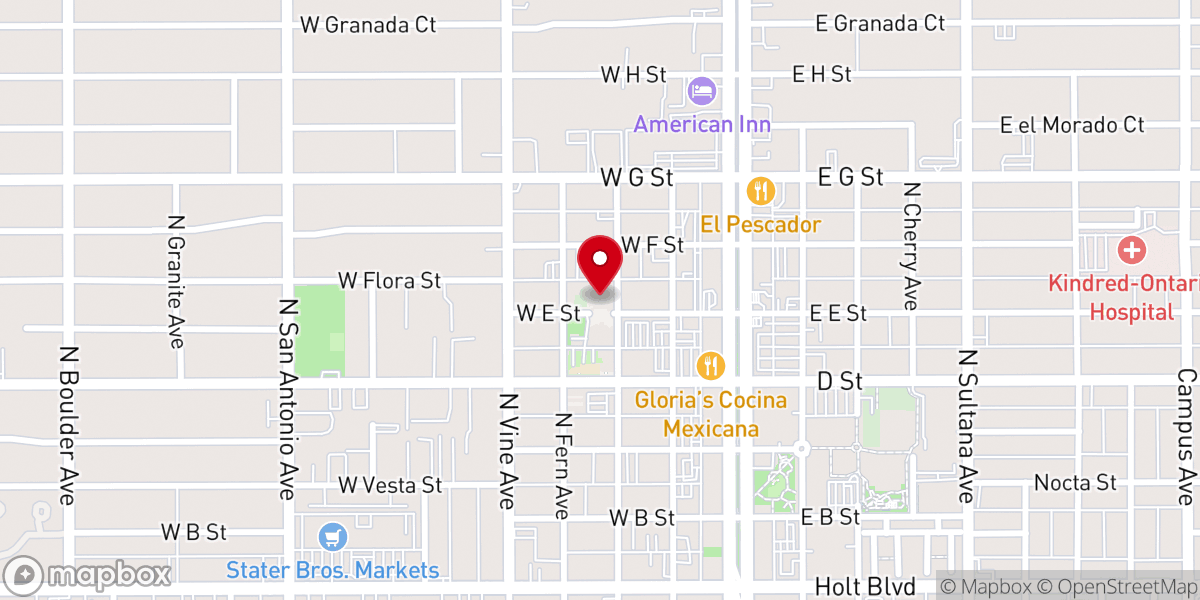 Map showing location of St. George Catholic Church