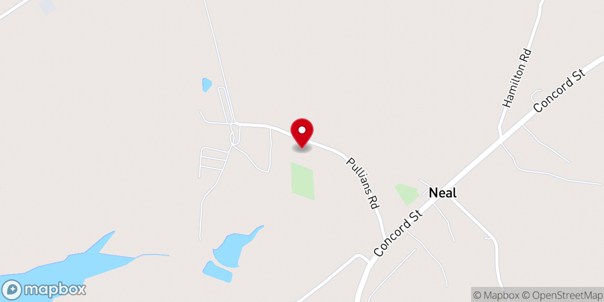Map showing location of Bush Chapel