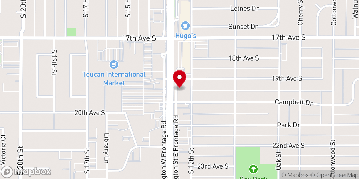 Map showing location of The Light of the World Church