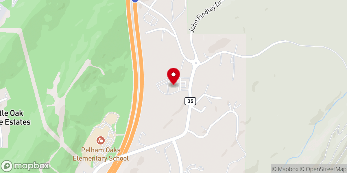Map showing location of Sun View Baptist Church