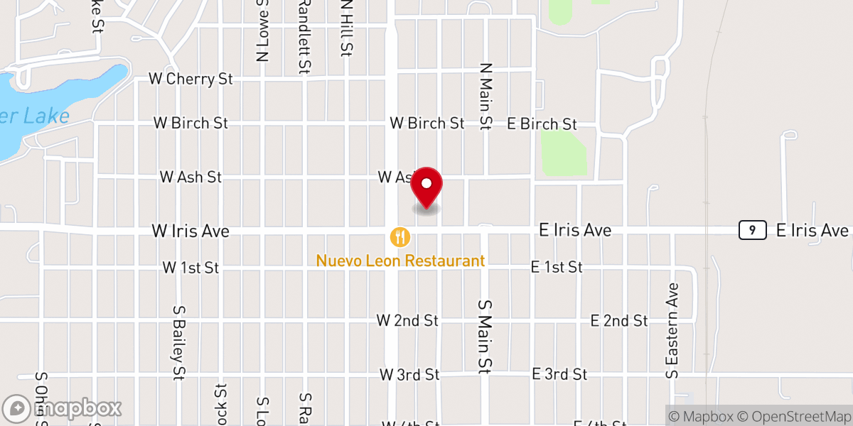Map showing location of Spanish Baptist Mission