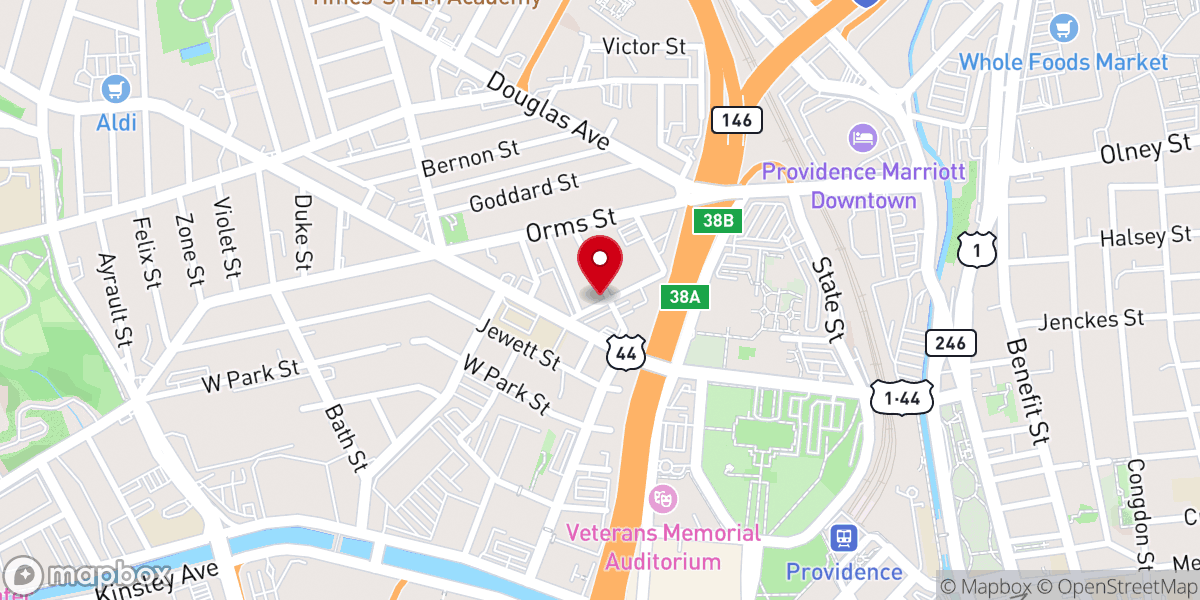 Map showing location of St Patrick Rectory