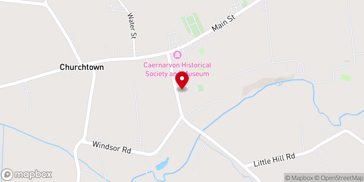 Map showing location of Bethel Christian Fellowship