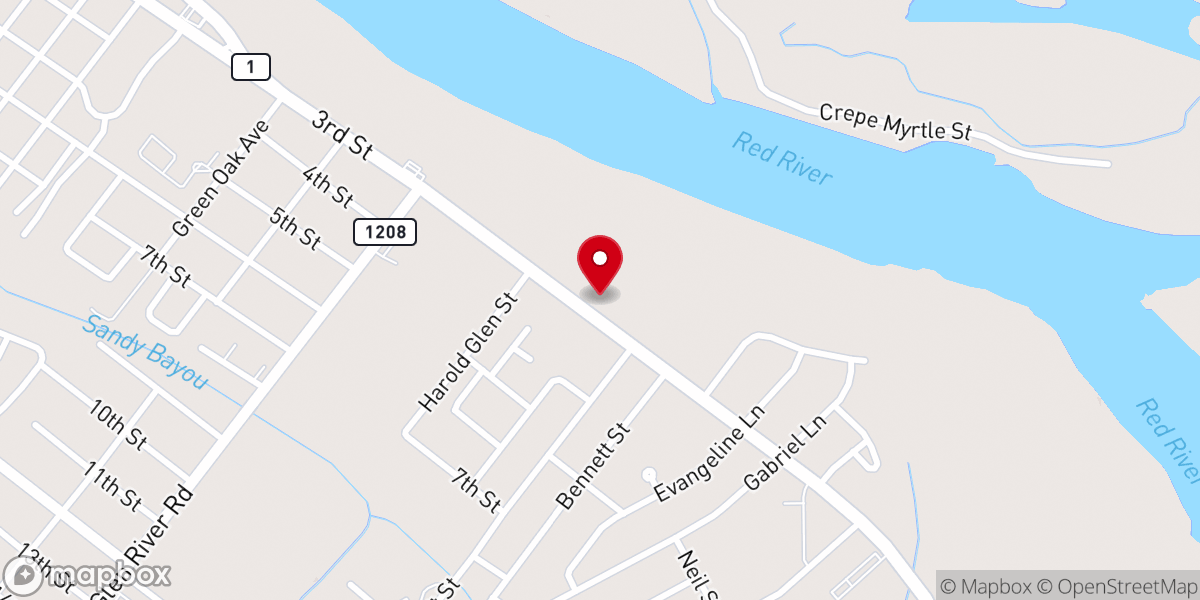 Map showing location of Mt Calvary Baptist Church