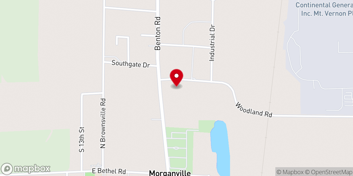 Map showing location of Mt. Vernon Baptist Temple