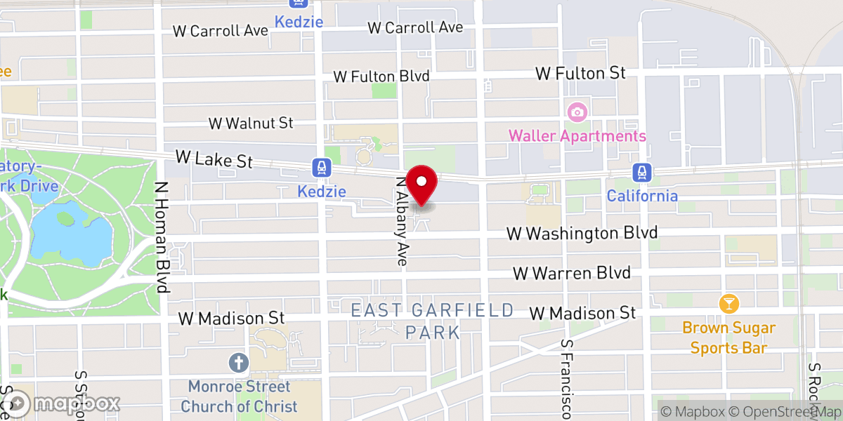 Map showing location of St. Stephen A.M.E. Church In Chicago, Illinois
