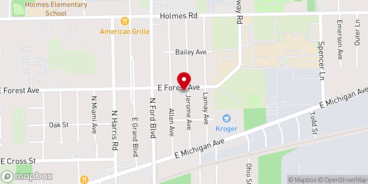 Map showing location of First Wesleyan Church