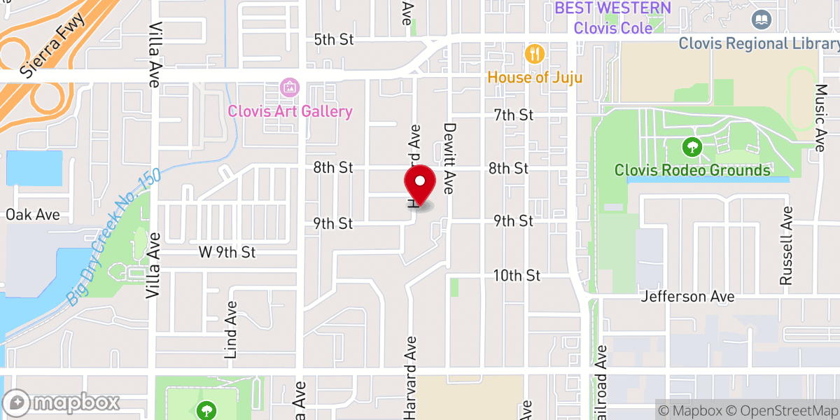 Map showing location of St. Michael's ukrainian catholic church