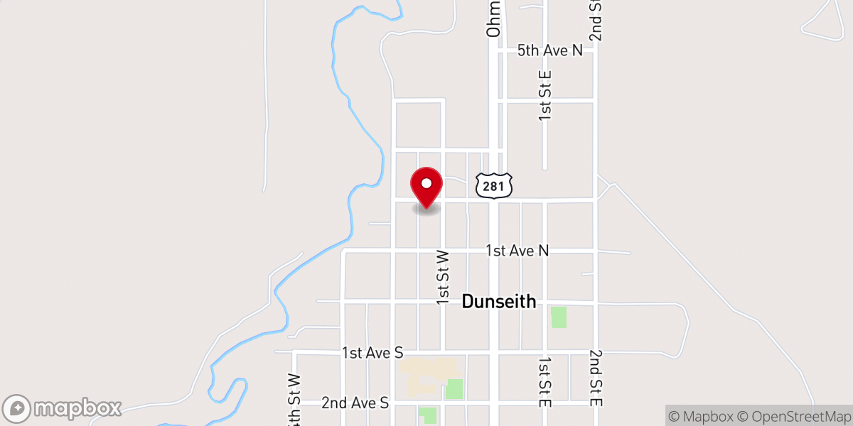Map showing location of Little Prairie Church