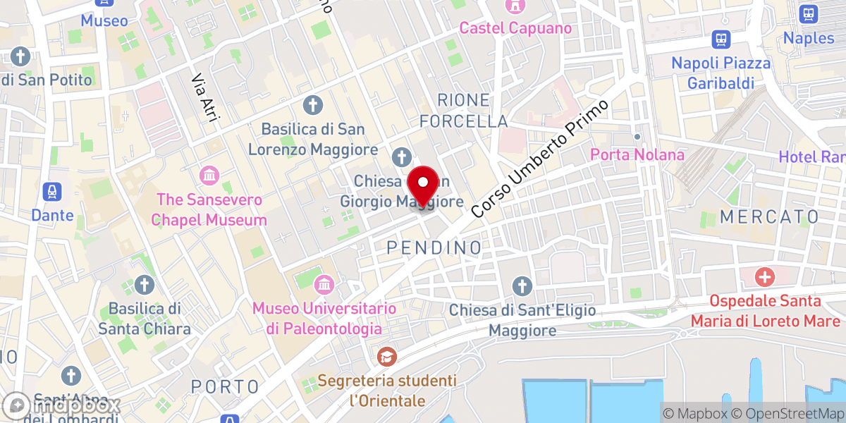 Map showing location of Chiesa Evangelica Valdese Di Napoli