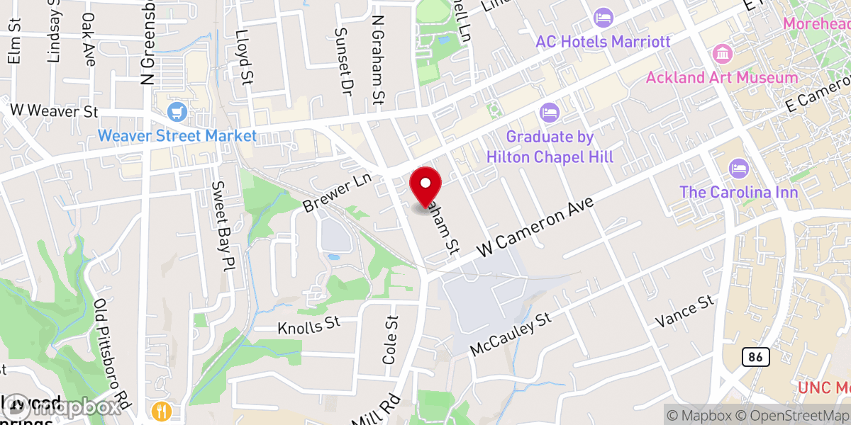Map showing location of Second Baptist Church