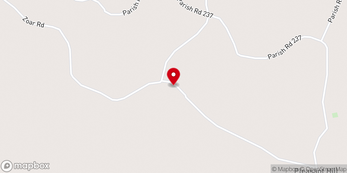 Map showing location of Pleasant Hill Baptist Church