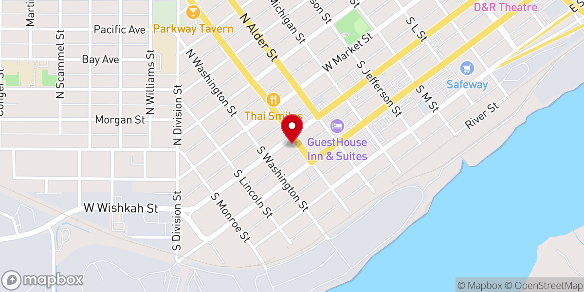 Map showing location of Faith House Church