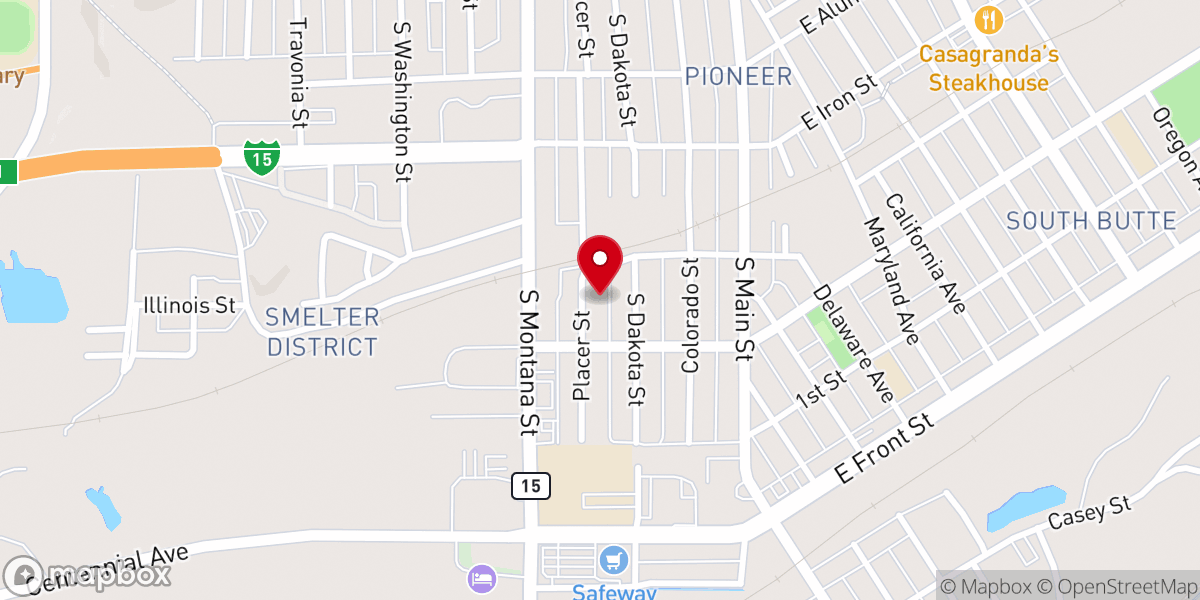 Map showing location of Gold Hill Lutheran Church