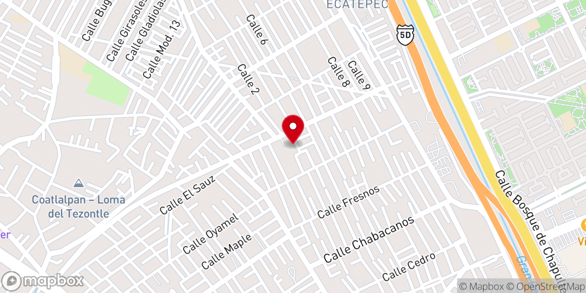 Map showing location of Parroquia Santísima Trinidad