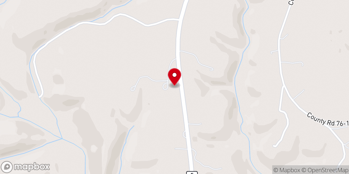 Map showing location of Cold Creek Cowboy Church