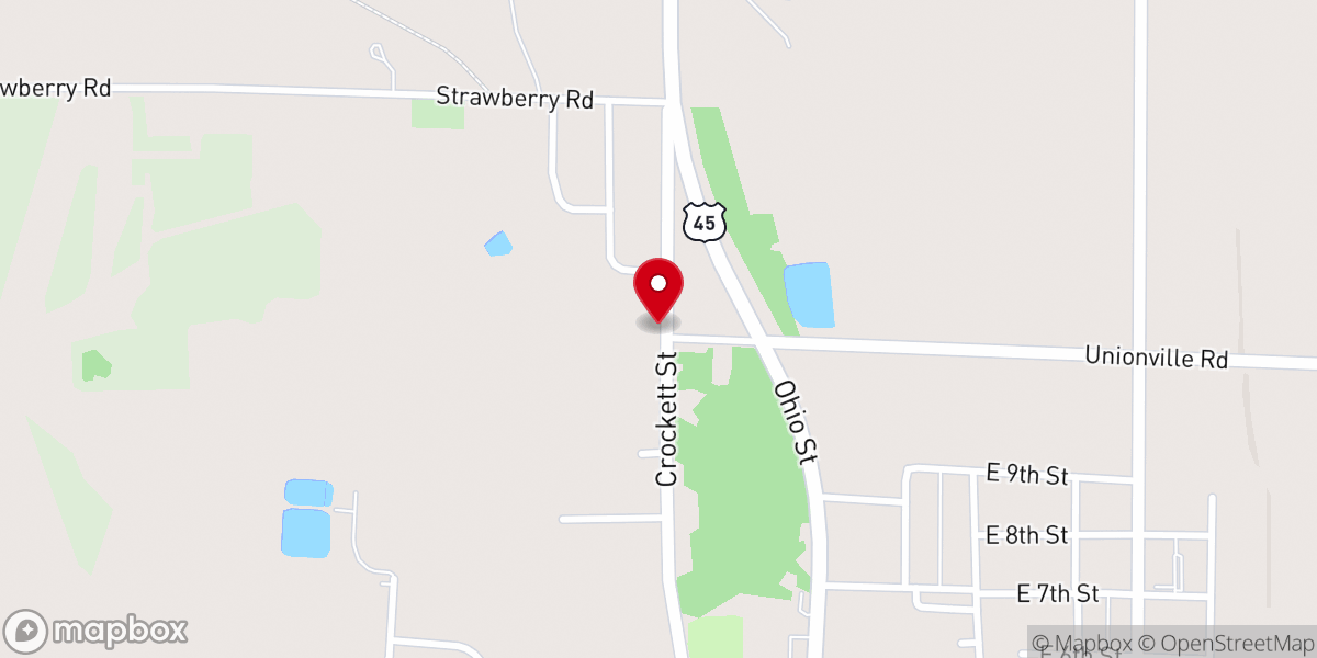 Map showing location of Bethel A.M.E. Church