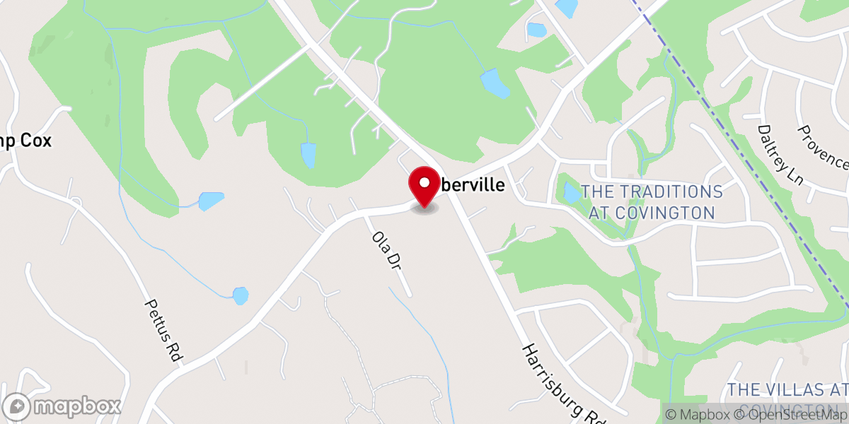 Map showing location of Indian Hill AME Zion Church