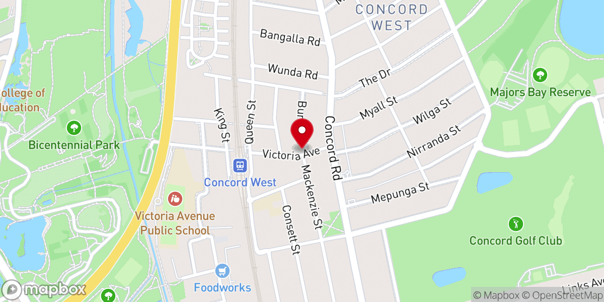 Map showing location of St Ambrose Church