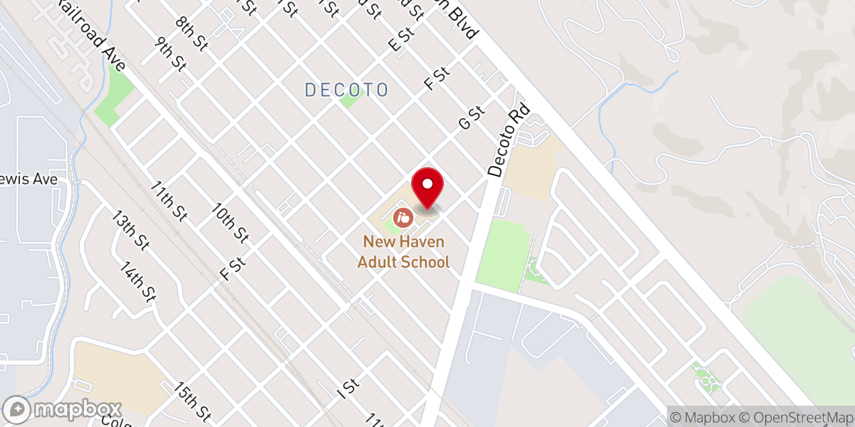 Map showing location of Union City Chinese Bible Church