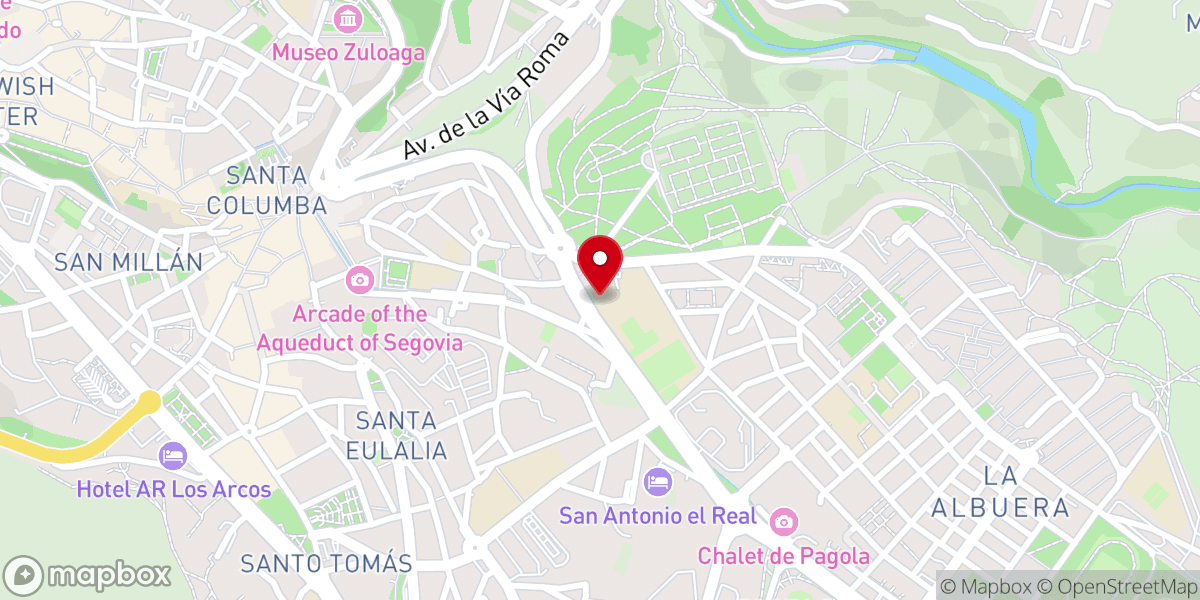 Map showing location of Iglesia de los Misioneros Claretianos