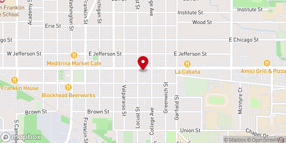 Map showing location of Hope of Israel Congregation
