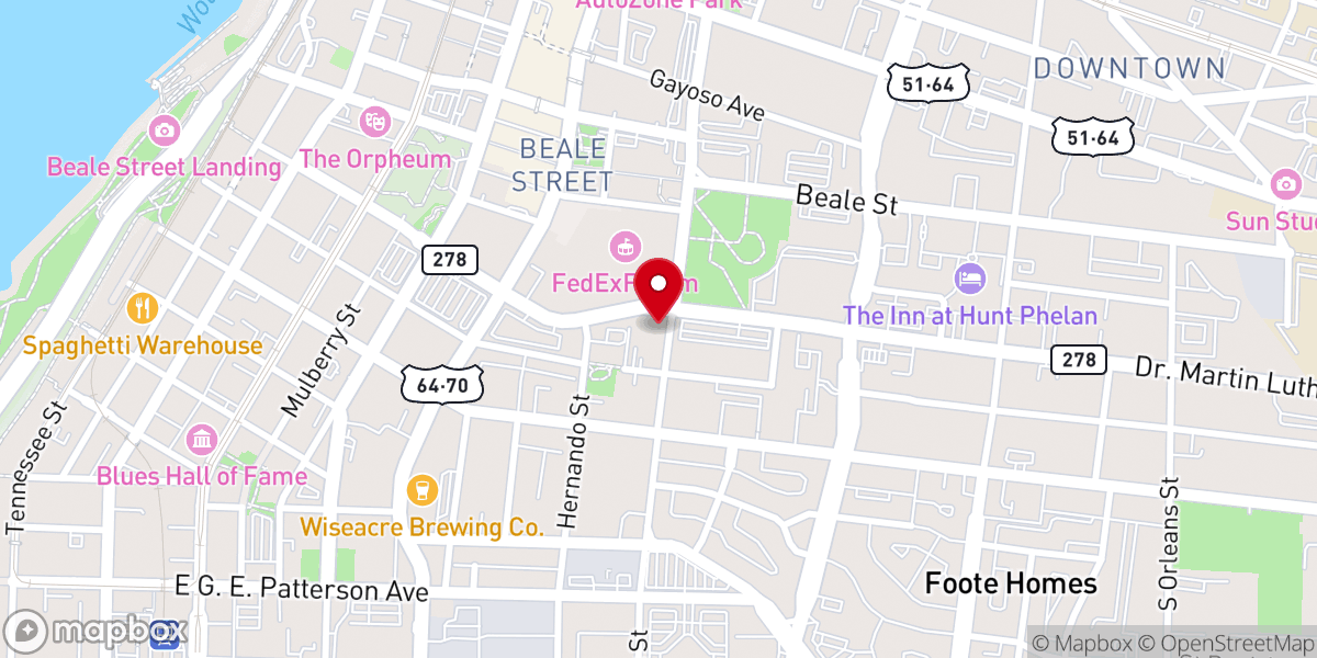 Map showing location of Saint Patricks CatholicChurch