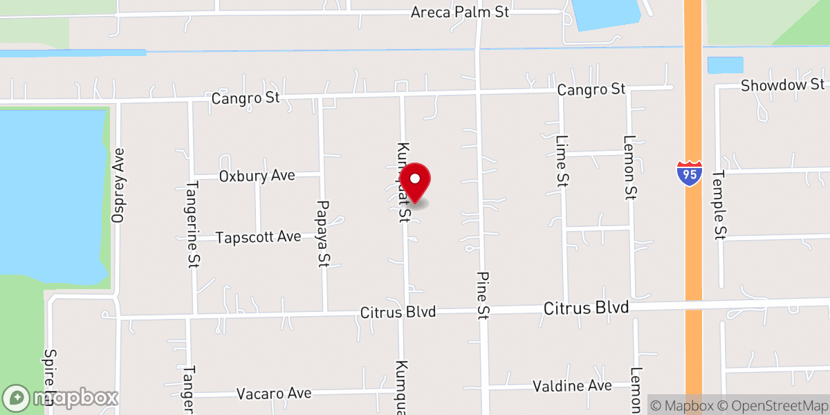 Map showing location of Motorcycle Sunday School Missioninc