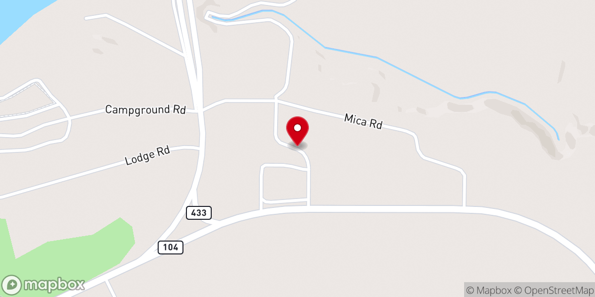 Map showing location of Conchas Dam Baptist Church