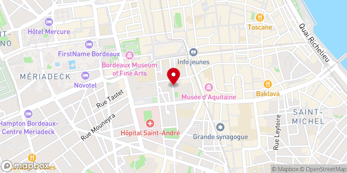 Map showing location of FPMA. Église protestante Malgache
