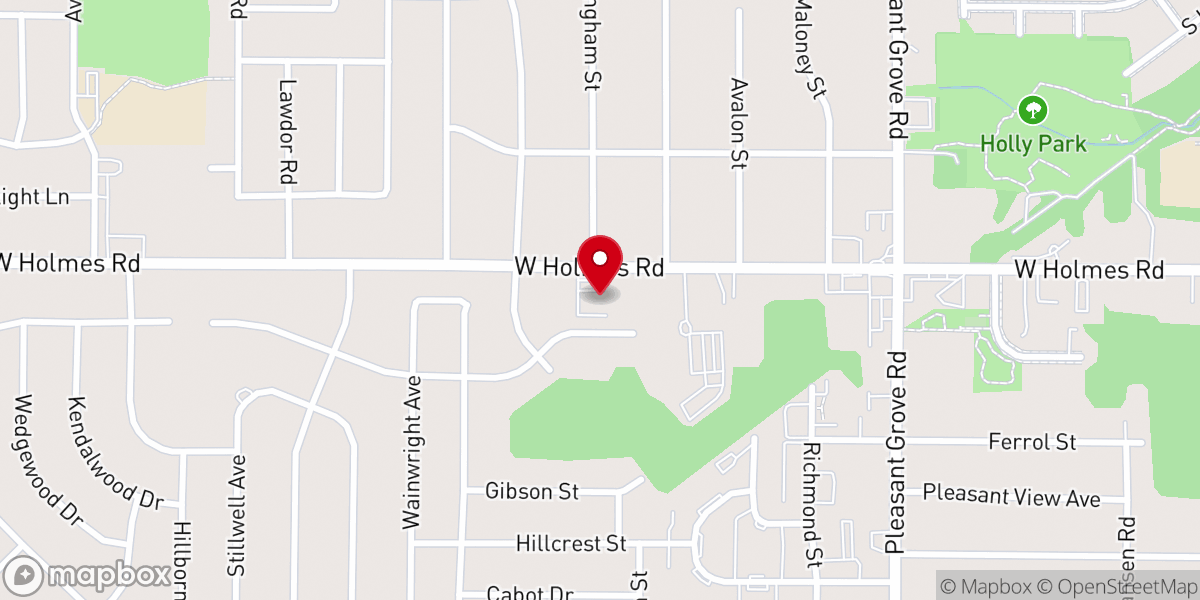 Map showing location of Redeemer Church