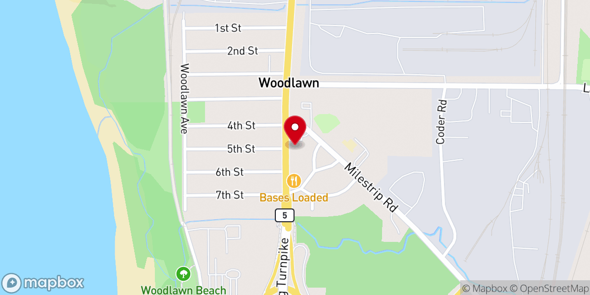 Map showing location of Holy Trinity National Catholic Church