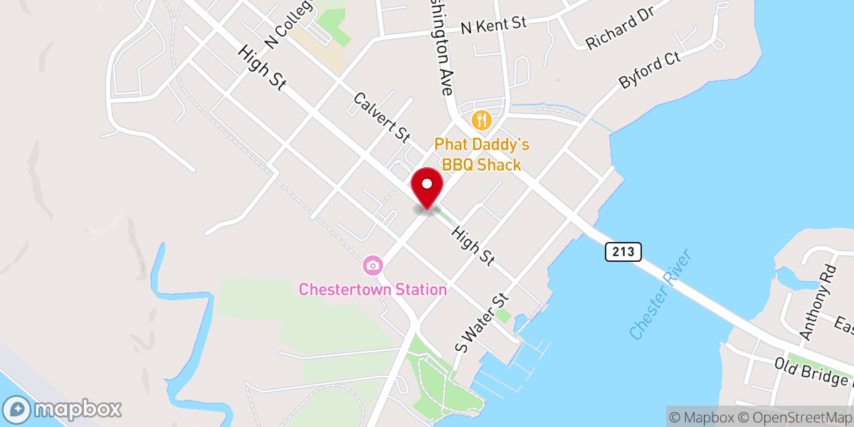 Map showing location of United Pent Ch of Kent County