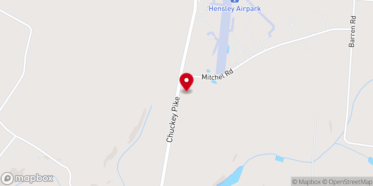 Map showing location of Greene County Mennonite Church