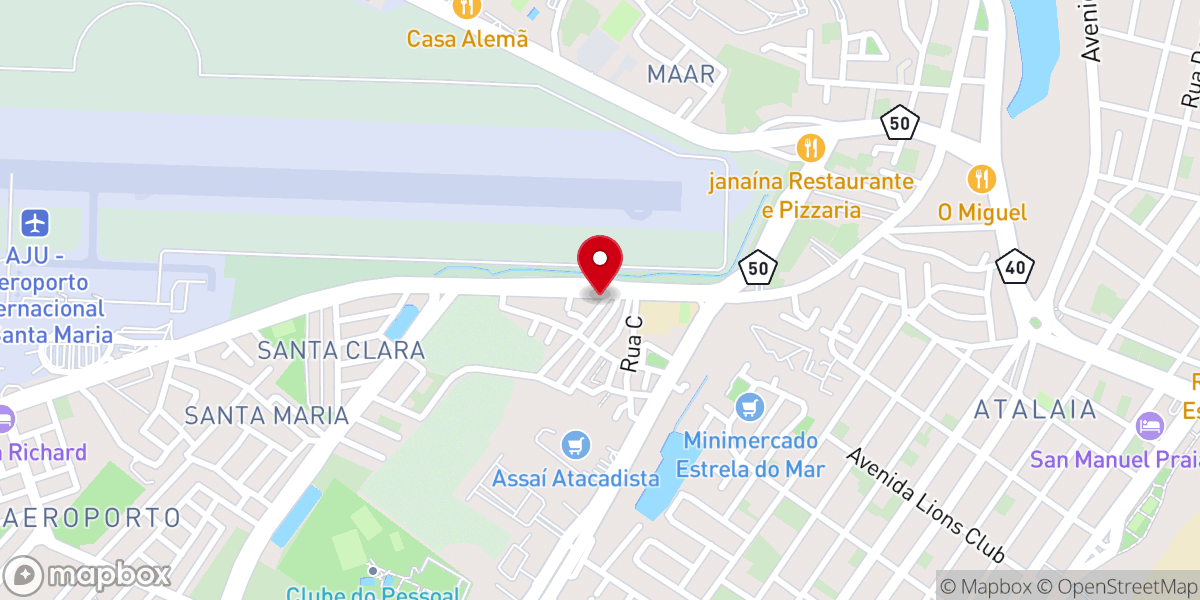 Map showing location of Assembleia De Deus - Recanto da Paz
