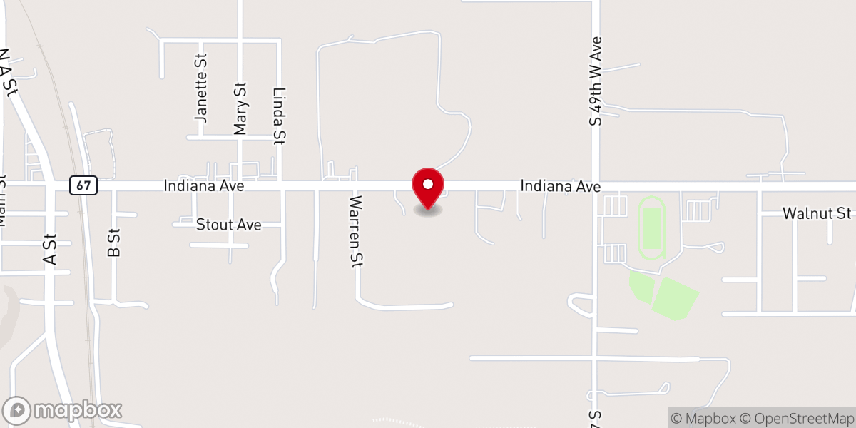 Map showing location of Fireside Church