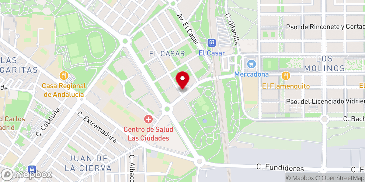 Map showing location of Obispado de Getafe